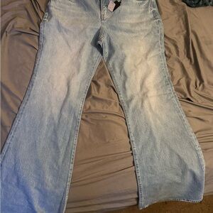 Express Light Blue Flare Jeans